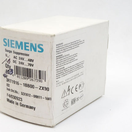 Siemens Surge Suppressor 3RT1916-1BB00-ZX90 / Inhalt : 11 Stück / Neu OVP - Maranos.de