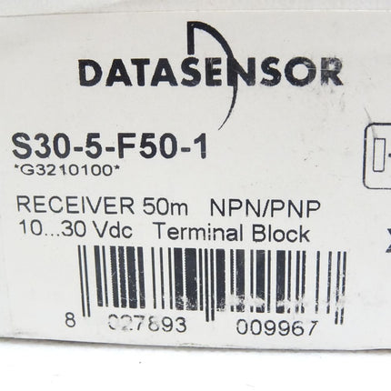 Datasensor S30-5-F50-1 Receiver 50m / Neu OVP - Maranos.de