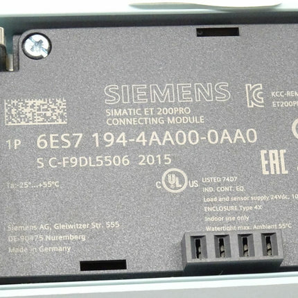 Siemens 6ES7194-4AA00-0AA0 Simatic ET 200PRO 6ES7 194-4AA00-0AA0 - Maranos.de