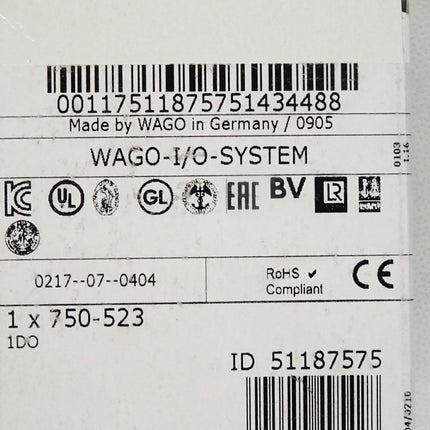 Wago 750-523 1-Kanal-Relaisausgang / Neu OVP versiegelt - Maranos.de