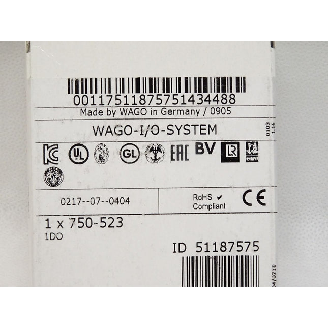 Wago 750-523 1-Kanal-Relaisausgang / Neu OVP versiegelt - Maranos.de