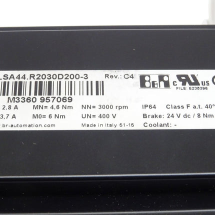 B&R 8LSA44.R2030D200-3 Rev.:C4 NEU / 8LSA44 Servomotor - Maranos.de