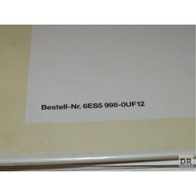 Siemens 6ES5998-0UF12 / 6ES5 998-0UF12 Benutzerhandbuch / Handbuch - Maranos.de