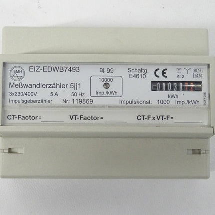 Schell GmbH & Co. KG Schellcount 3 / 420005 / EMH EIZ-EDWB7493 / 4-L-Drehstrom-Messwandlerzähler / OVP - Maranos.de