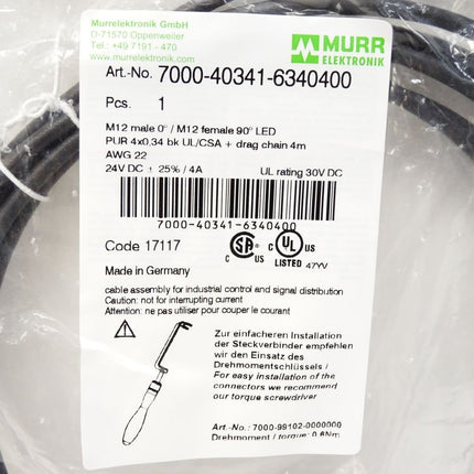 Murr Elektronik 7000-40341-6340400 / Neu OVP - Maranos.de