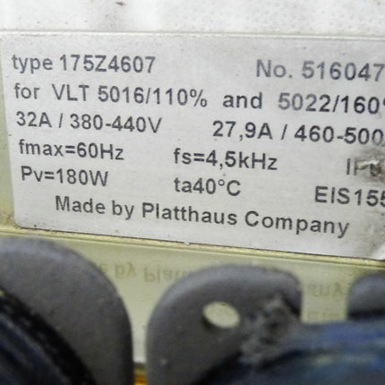 Platthaus 175Z4607 for VLT 5016/110% and 5022/160% / 32A/27.9A - Maranos.de