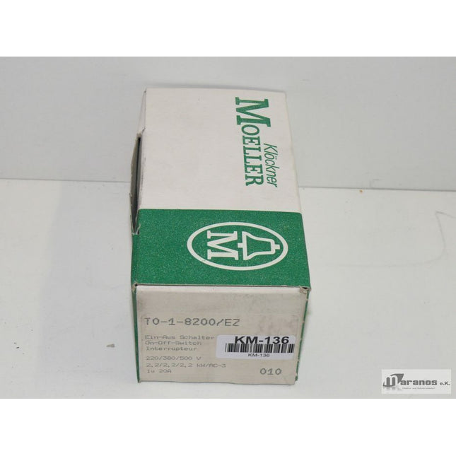 NEU Klöckner Moeller T0-1-8200 / TO-1-8200 / T0-1-8200/EZ - Maranos.de