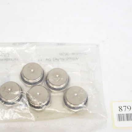 LEGRIS 0222 21 00 Gewindestopfen Innensechskant Messing vernickelt Gewindedurchmesser 1/2 / Inhalt : 5 Stück / Neu - Maranos.de