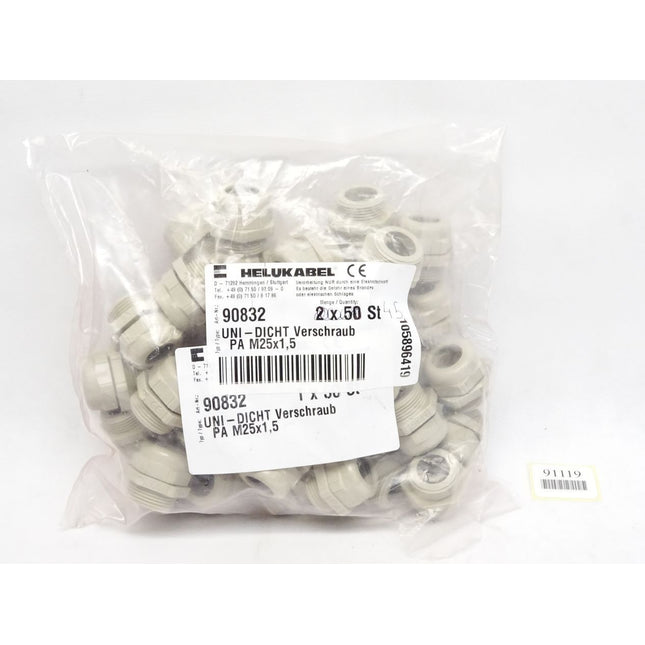 Helukabel UNI-DICHT Verschraub PA M25x1,5 / 90832 / Inhalt : 45 Stück / Neu OVP - Maranos.de