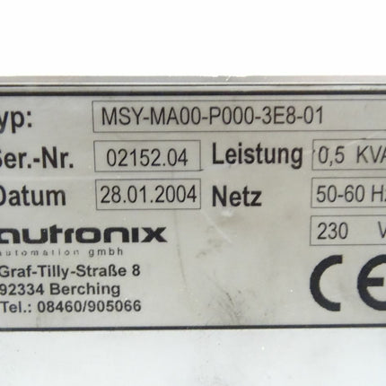 Autronix MSY-MA00-P000-3E8-01 Operator Interface Control Panel 0,5kVA - Maranos.de