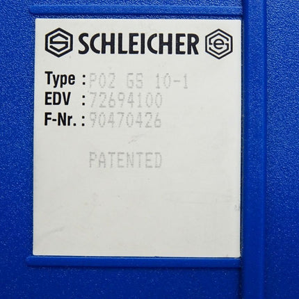 Schleicher P02GS10-1 P02 GS 10-1 72694100 Logic Controller I/O Rack - Maranos.de