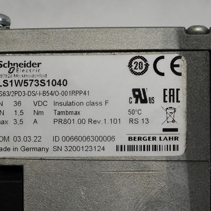 Schneider ILS1W573S1040 Schrittmotor DS63/2PD3-DS/-I-B54/O-001 / Neu - Maranos.de