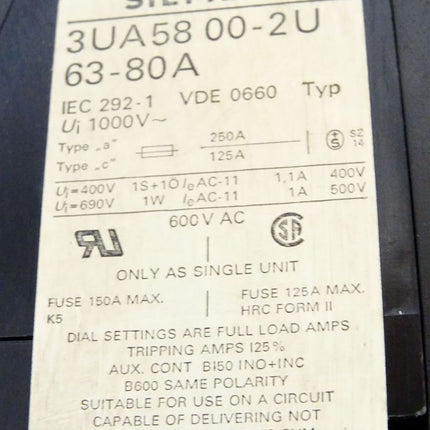 Siemens Sterndreieckstarter 3TE4802-5A 3UA5800-2U  3TF48 3TF47 7PU6220 - Maranos.de