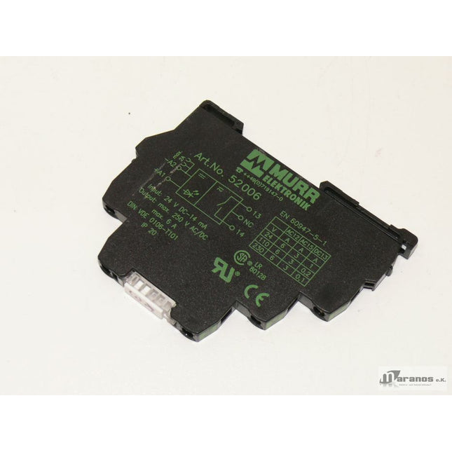 Murr Elektronic 52006 Miro Input: 24V DC-14 / 6A Output: 250V Relais - Maranos.de