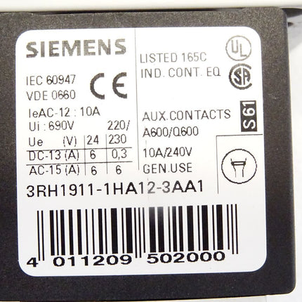 Siemens 3RT1015-1BB44-3MA0 + 3RH1911-1HA12-3AA1 - Maranos.de