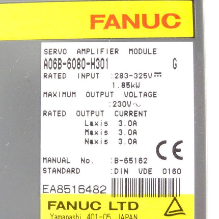 Fanuc Servo Amplifier A06B-6080-H301 1.85kW - Maranos.de