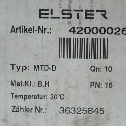 Elster MT-DD QN 10 M³ / h t=30C° MTD-D NEU/OVP - Maranos.de
