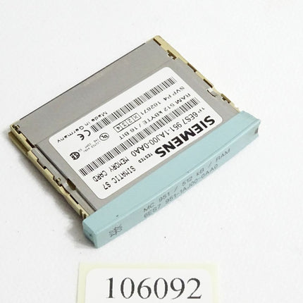 Siemens 6ES7951-1AJ00-0AA0 6ES7 951-1AJ00-0AA0 Memory Card 512KB - Maranos.de