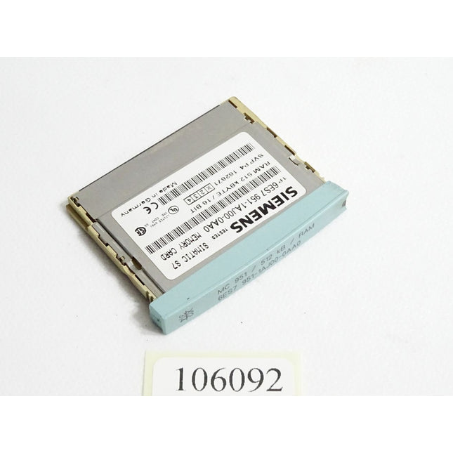 Siemens 6ES7951-1AJ00-0AA0 6ES7 951-1AJ00-0AA0 Memory Card 512KB - Maranos.de