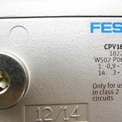 Festo Ventilinsel 18220 CPV18-VI 18208 CPV18-GE-MP-6 10P-18-6A-MP-N-Y-JJ3GL + TWAB / Neu - Maranos.de