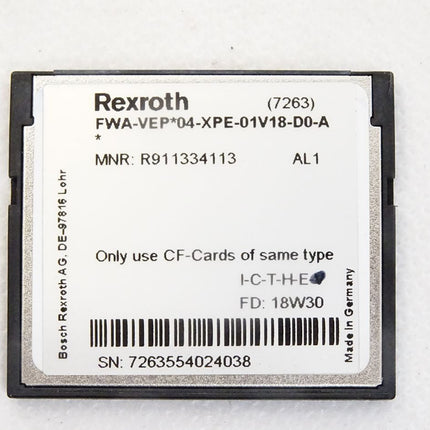 Rexroth Flash Card 4GB R911334113 FWA-VEP*04-XPE-01V18-D0-A - Maranos.de