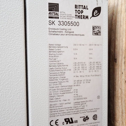 Rittal SK 3305500 SK3305500 Schaltschrank-Wandanbau-Kühlgerät - Maranos.de