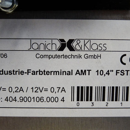 Janich & Klass Industrie-Farbterminal AMT 10.4" FSTN - Maranos.de