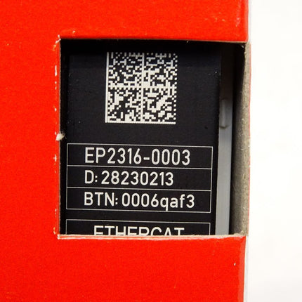 Beckhoff EtherCAT Box EP2316-0003 / Neu OVP versiegelt - Maranos.de