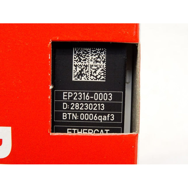 Beckhoff EtherCAT Box EP2316-0003 / Neu OVP versiegelt - Maranos.de