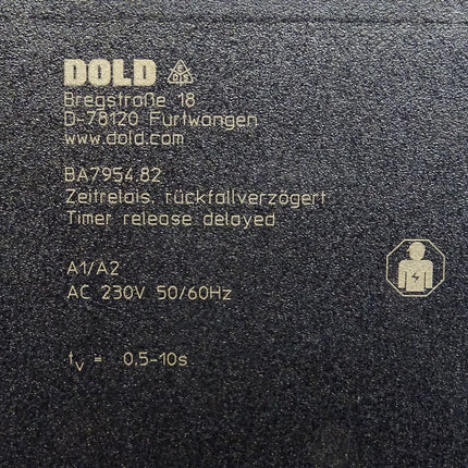 E.Dold & Söhne BA7954.82 Zeitrelais 0.5-10s - Maranos.de