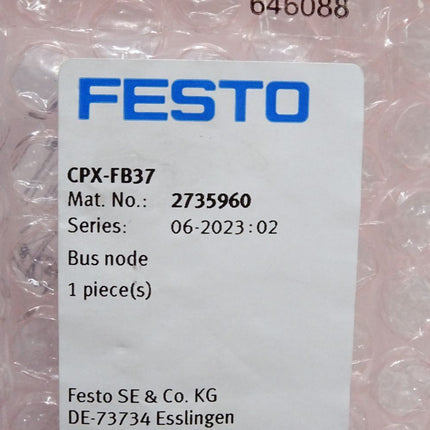Festo 2735960 CPX-FB37 Busknoten / Neu OVP - Maranos.de