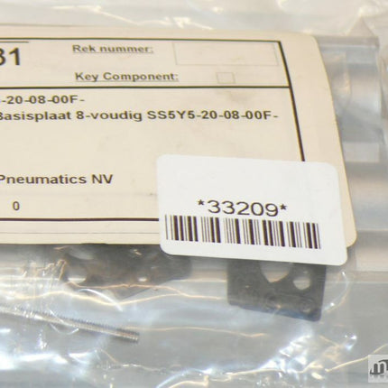 NEU/OVP SMC SS5Y5-20-08-00F-Q / SS5Y5-20-08-00F-G Mehrfachanschlussplatte - Maranos.de