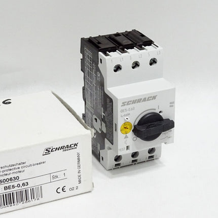 Schrack Motorschutzschalter BE500630 BE5-0,63 / Neu OVP - Maranos.de