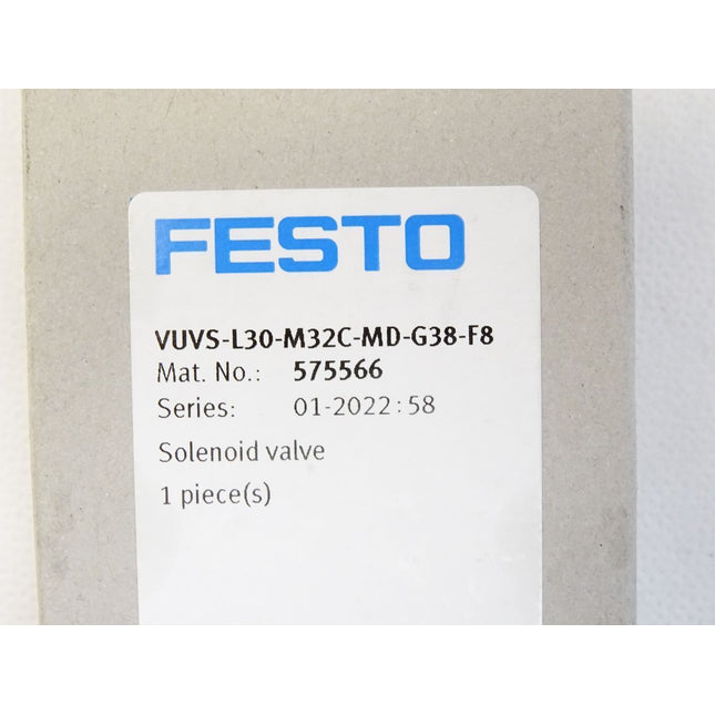 Festo Solenoid Valve 575566 VUVS-L30-M32C-MD-G38-F8 / Neu OVP - Maranos.de