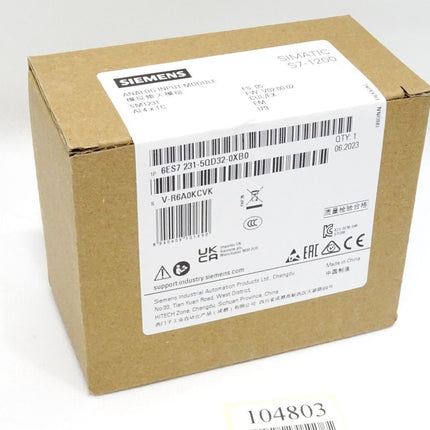 Siemens S7-1200 SM1231 6ES7231-5QD32-0XB0 6ES7 231-5QD32-0XB0 / Neu OVP versiegelt - Maranos.de