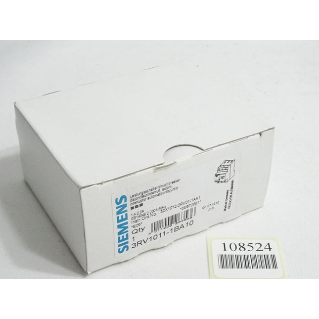 Siemens Leistungsschalter 3RV1011-1BA10 / Neu OVP - Maranos.de