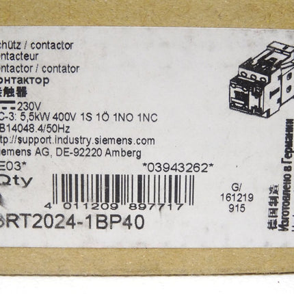 Siemens Schütz 3RT2024-1BP40 / Neu OVP - Maranos.de