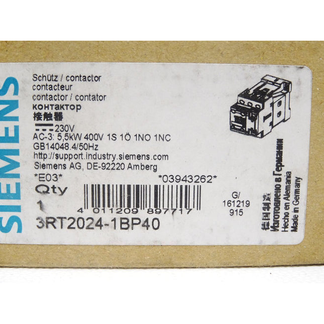 Siemens Schütz 3RT2024-1BP40 / Neu OVP - Maranos.de