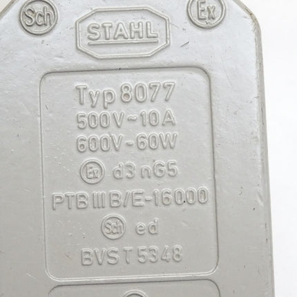 Stahl Positionsschalter 8077 500V 10A 600V 60W - Maranos.de