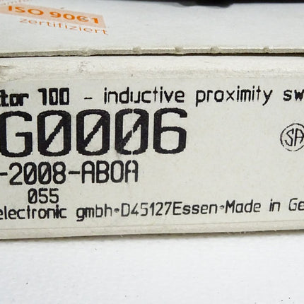 Ifm electronic Induktiver Sensor Efector 100 IG0006 IG-2008-ABOA / Neu OVP - Maranos.de