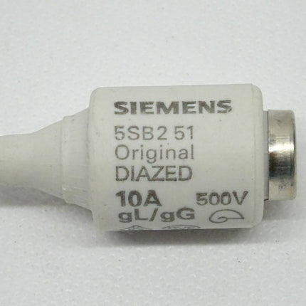 Siemens 5SB251 Diazed 10A Sicherungseinsatz 500V - Maranos.de