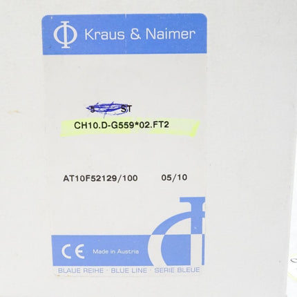 Kraus & Naimer CH10 / CH10.D-G559*02.FT2 / AT10F52129/100 / Neu - Maranos.de
