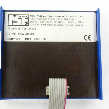 MSF Interface Vector - G4 9922080051 F-D Vector - Maranos.de