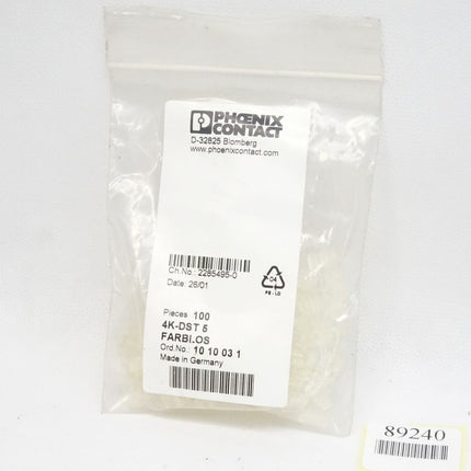 Phoenix Contact Schildchenträger 4K-DST5 / 1010031 / Inhalt : 100 Stück / Neu OVP - Maranos.de