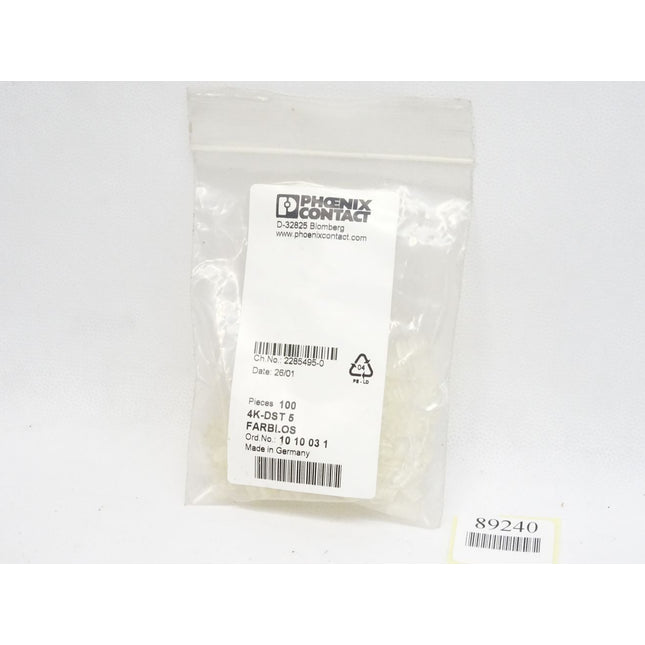 Phoenix Contact Schildchenträger 4K-DST5 / 1010031 / Inhalt : 100 Stück / Neu OVP - Maranos.de