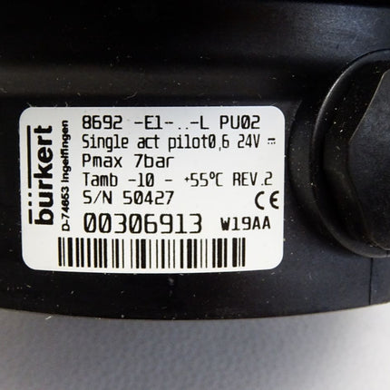 Bürkert Positioner 00306913 306913 8692-E1-..-L PU02 / Neu - Maranos.de