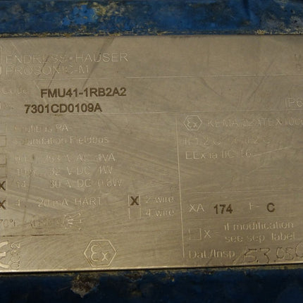 Endress+Hauser Prosonic-M Sensor FMU41 FMU41-1RB2A2 14...30VDC 0.8W 4...20mA HART 2-wire - Maranos.de