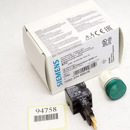 Siemens Leuchtmelder grün 3SB2204-6BE06 (3SB2304-2A) / Neu OVP - Maranos.de