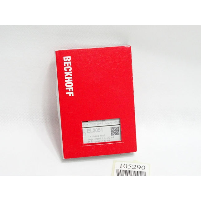 Beckhoff EL3051 Rev. 0020 analoge Eingangsklemme  / Neu OVP - Maranos.de