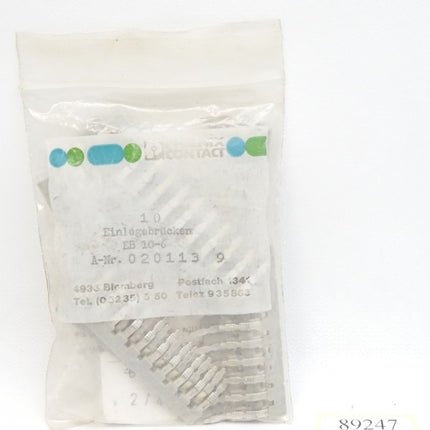 Phoenix Conatct Einlegebrücken / Inhalt : 10 Stück / EB10-6 / 0201139 / Neu OVP - Maranos.de